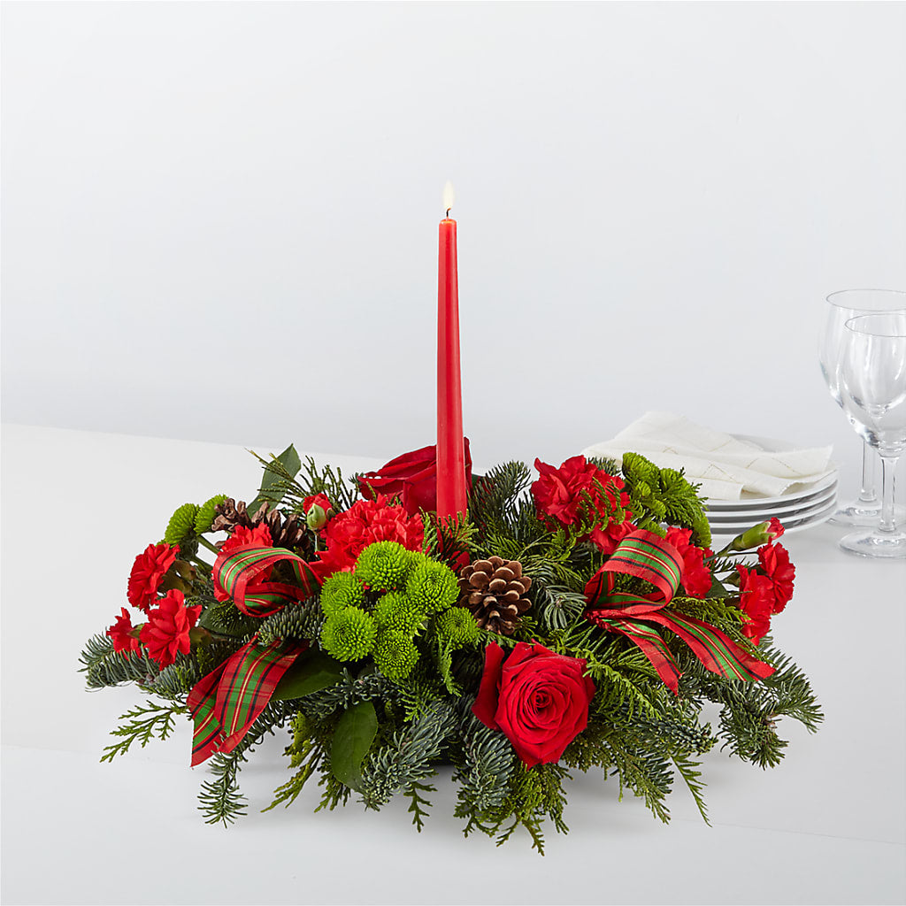 By the Candlelight Centerpiece – Blossom And Brew Co, Menasha WI