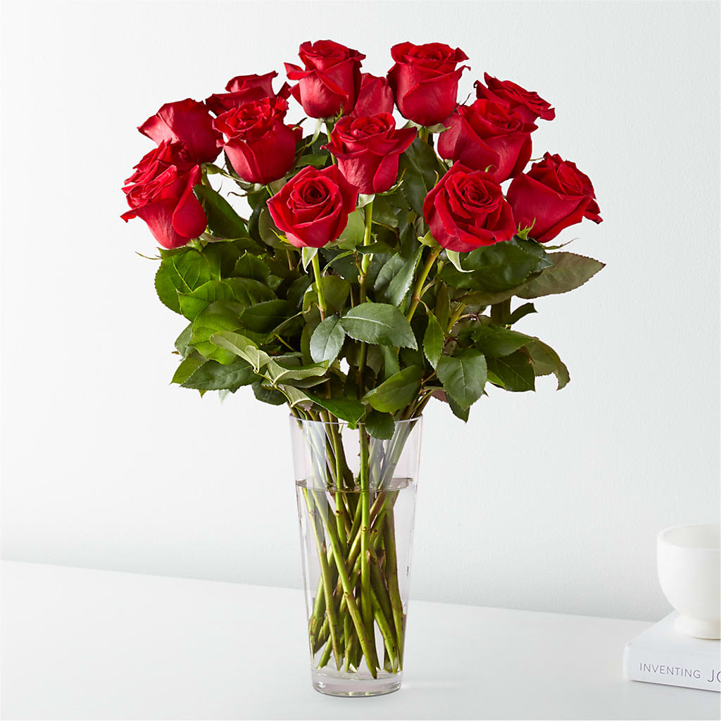 Long Stem Red Rose Bouquet – Blossom And Brew Co, Menasha WI