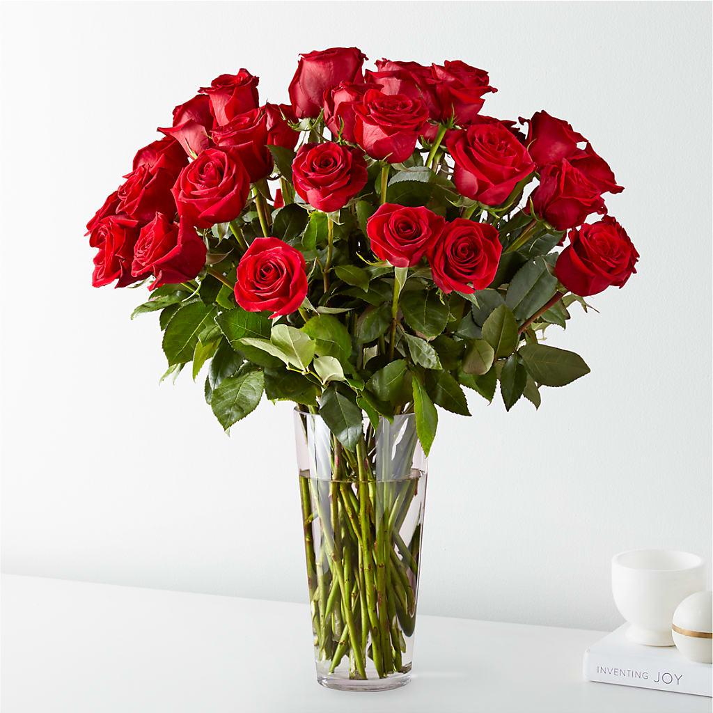 Long Stem Red Rose Bouquet – Blossom And Brew Co, Menasha WI