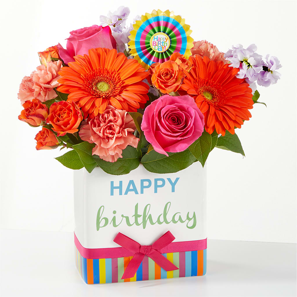 Birthday Surprise Bouquet – Blossom And Brew Co, Menasha WI