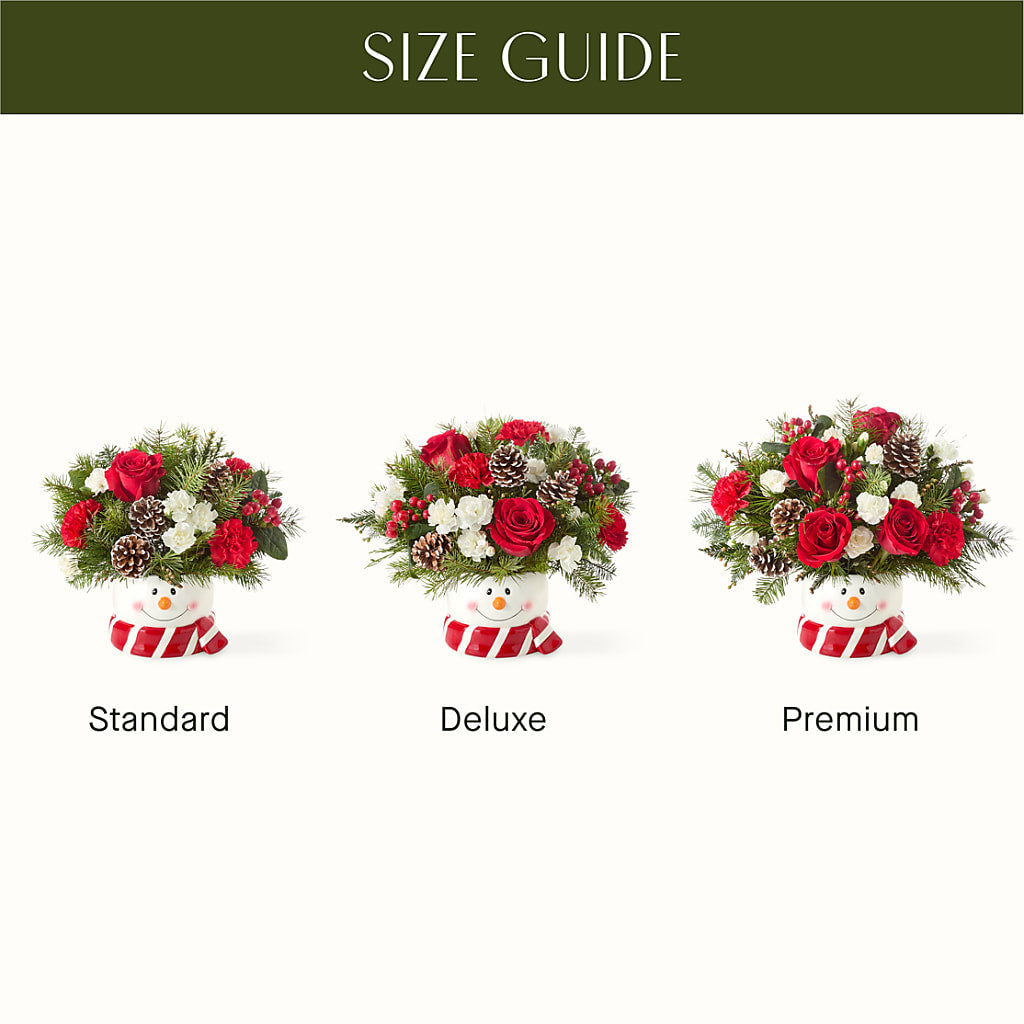 Jolly Snowman Bouquet – Blossom And Brew Co, Menasha WI