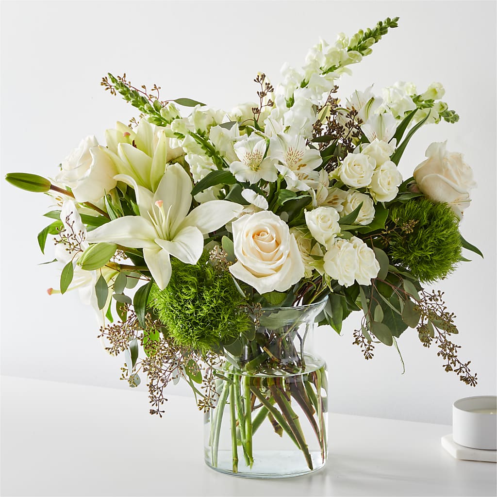 Fresh Linen Bouquet – Blossom And Brew Co, Menasha WI