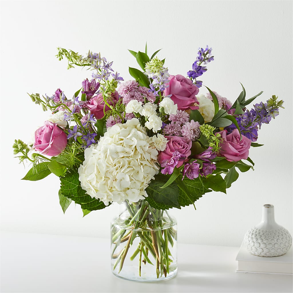 Violet Caress Bouquet – Blossom And Brew Co, Menasha WI