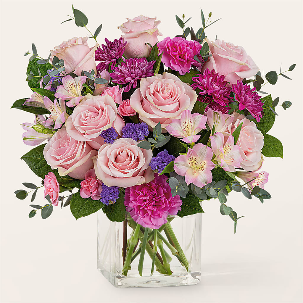 Rosy Radiance Bouquet – Blossom And Brew Co, Menasha WI