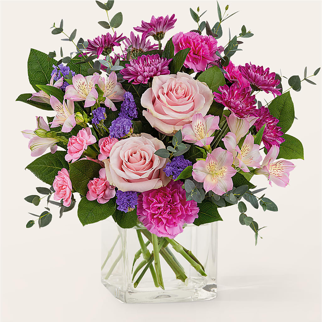 Rosy Radiance Bouquet – Blossom And Brew Co, Menasha WI