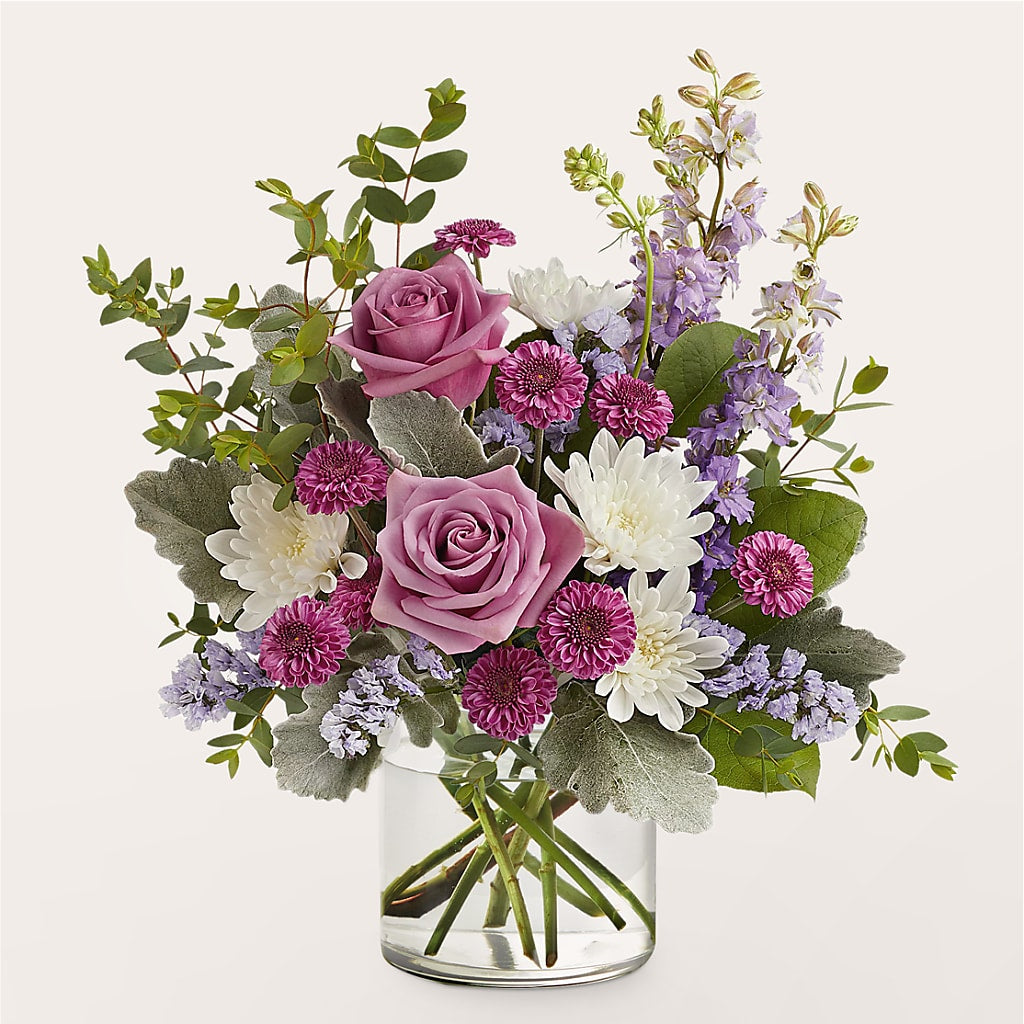 Violet Frost Bouquet – Blossom And Brew Co, Menasha WI