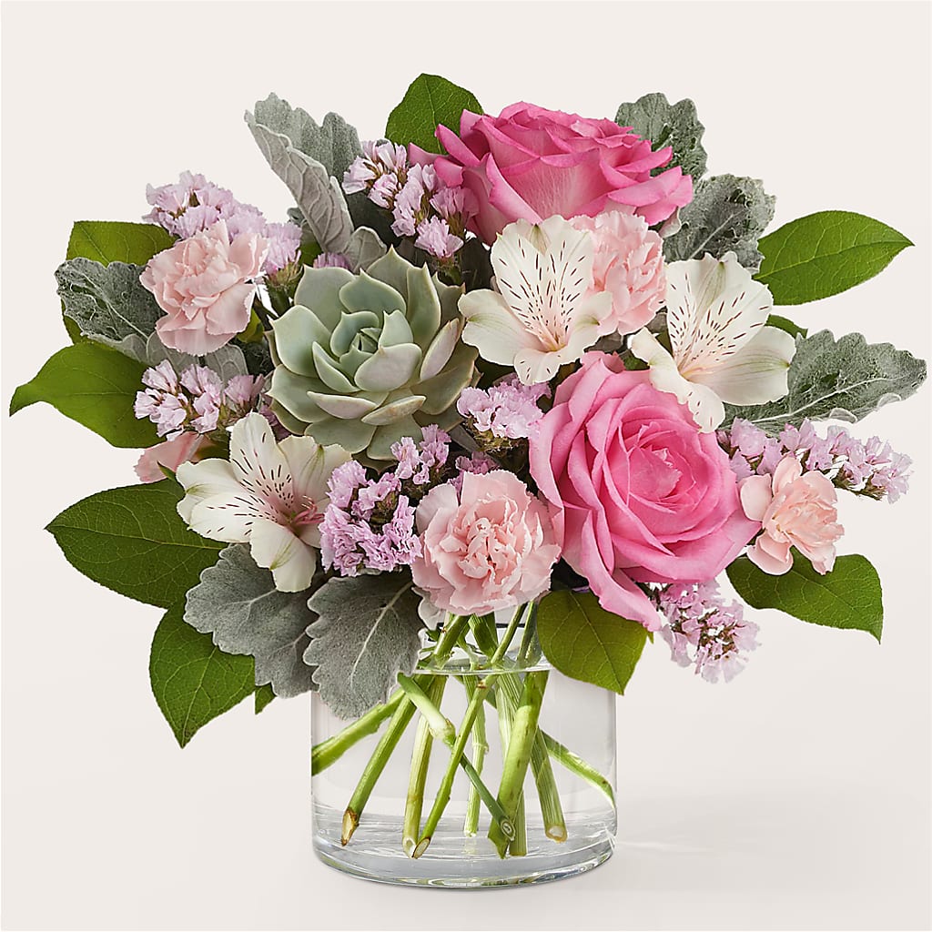 Dusty Rose Bouquet – Blossom And Brew Co, Menasha WI