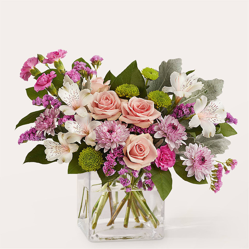 Pink Suede Bouquet – Blossom And Brew Co, Menasha WI