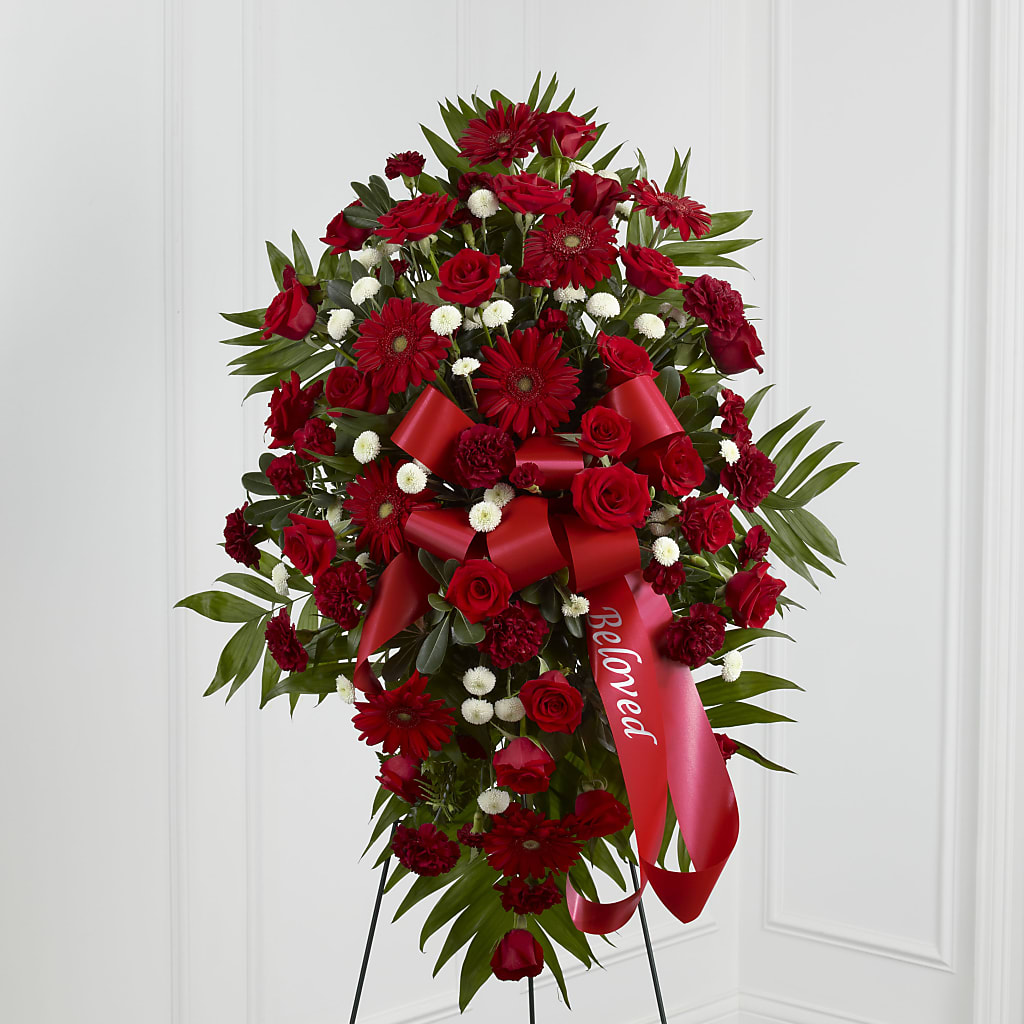 Treasured Memories Standing Spray – Blossom And Brew Co, Menasha WI
