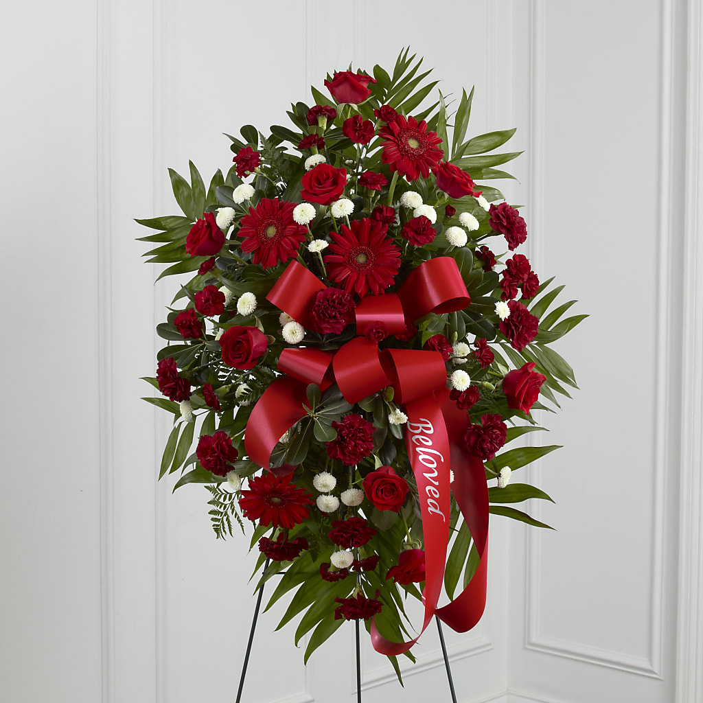 Treasured Memories Standing Spray – Blossom And Brew Co, Menasha WI