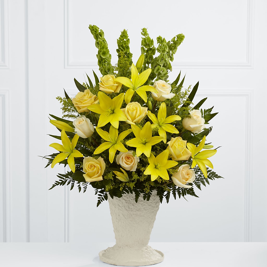 Golden Memories Arrangement – Blossom And Brew Co, Menasha WI