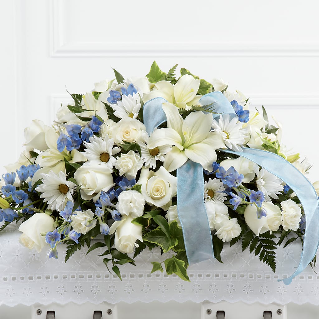 Tender Treasure Casket Spray – Blossom And Brew Co, Menasha WI