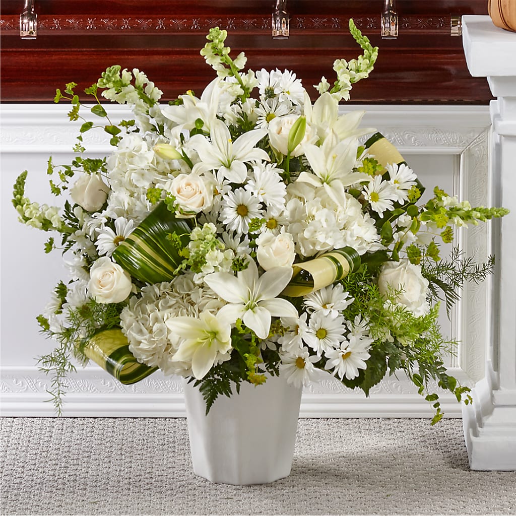 Thoughts of Tranquility Floor Basket – Blossom And Brew Co, Menasha WI