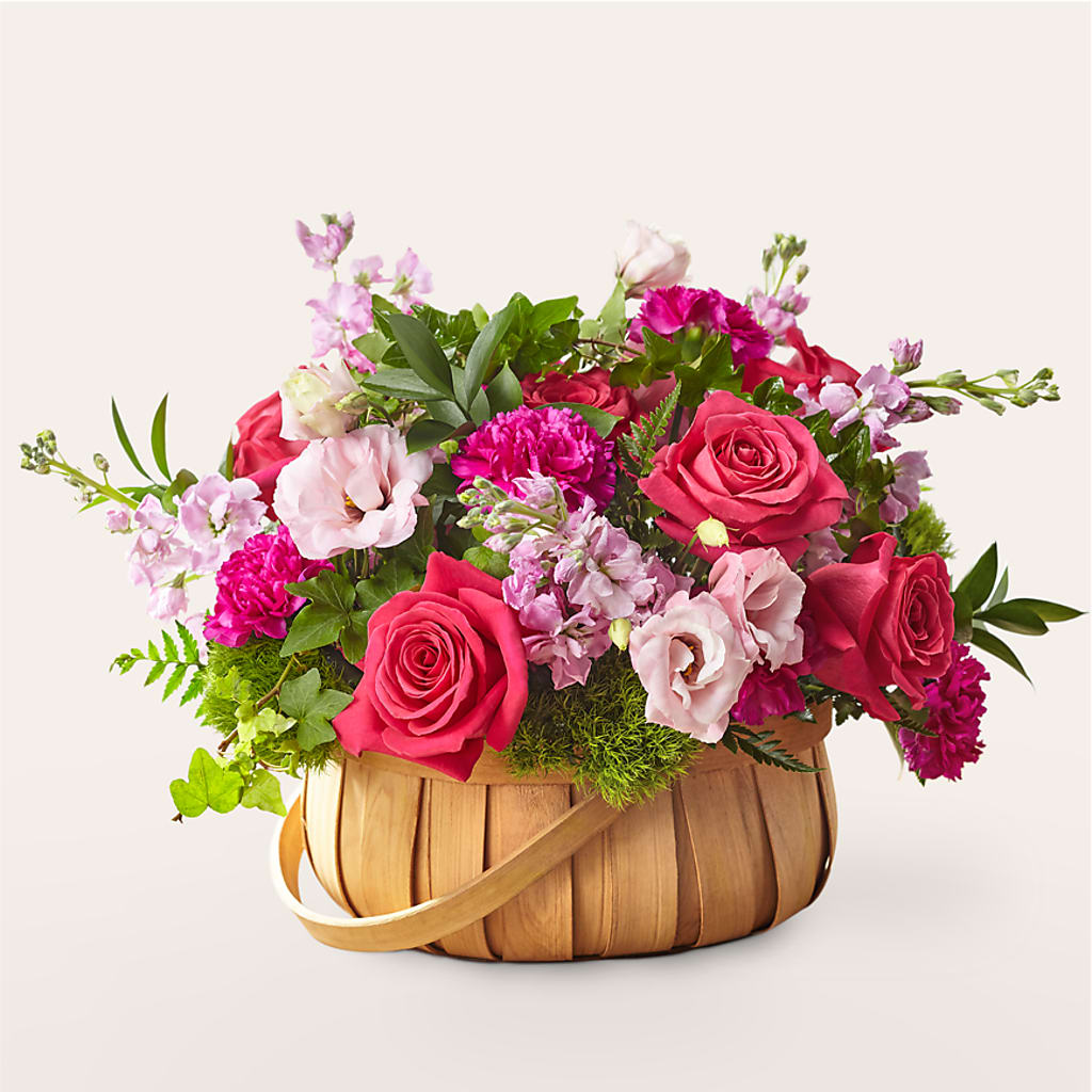 Radiance in Bloom Basket – Blossom And Brew Co, Menasha WI