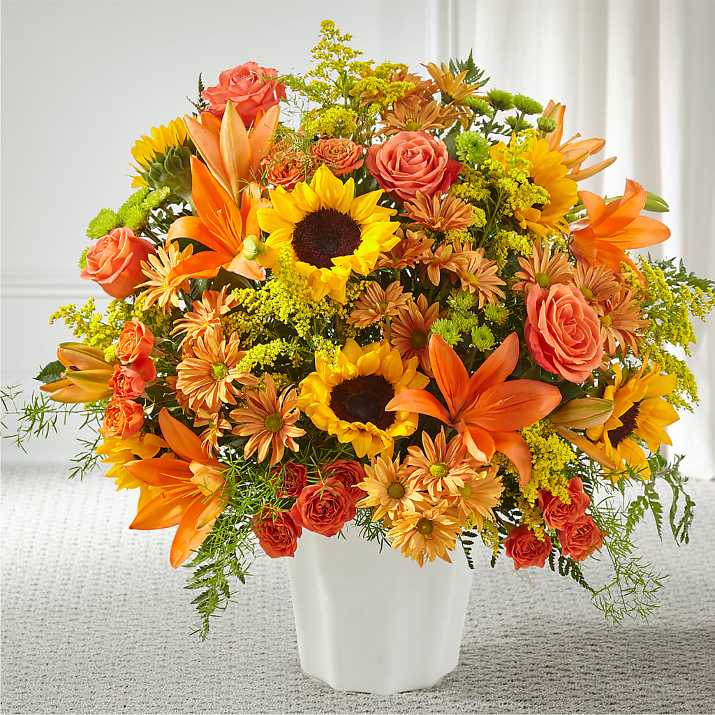 Harvest Thoughts Floor Basket – Blossom And Brew Co, Menasha WI