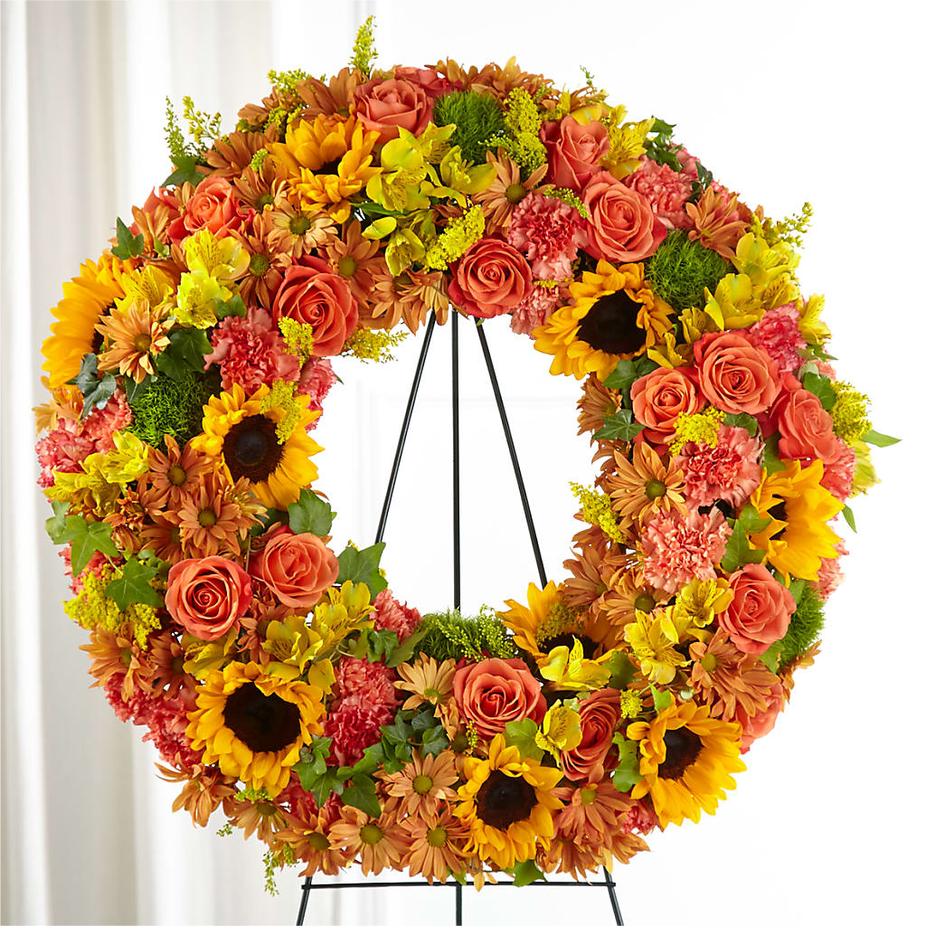 Autumnal Memories Wreath (Standard) – Blossom And Brew Co, Menasha WI