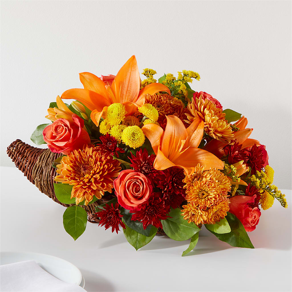 Bouquet of Blessings Cornucopia – Blossom And Brew Co, Menasha WI
