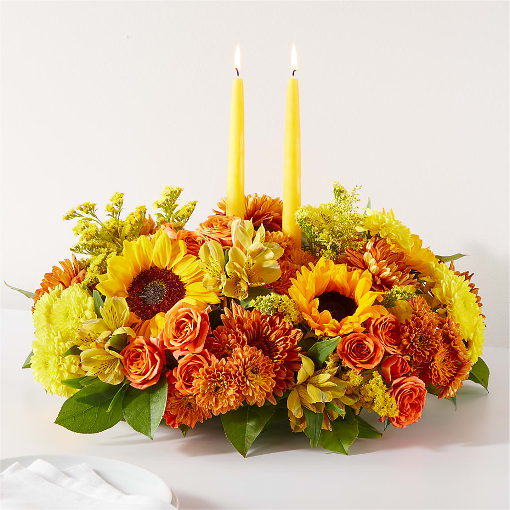 Autumn Harmony Centerpiece – Blossom And Brew Co, Menasha WI