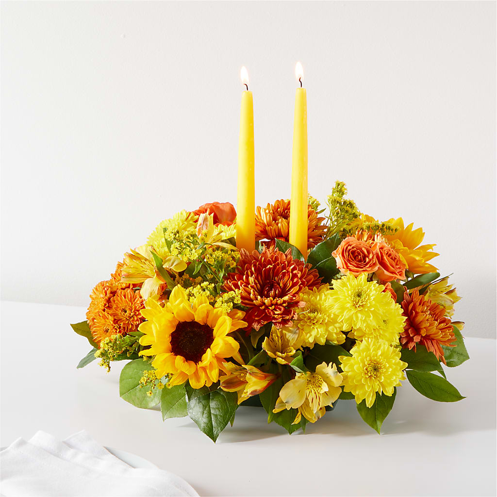 Autumn Harmony Centerpiece – Blossom And Brew Co, Menasha WI