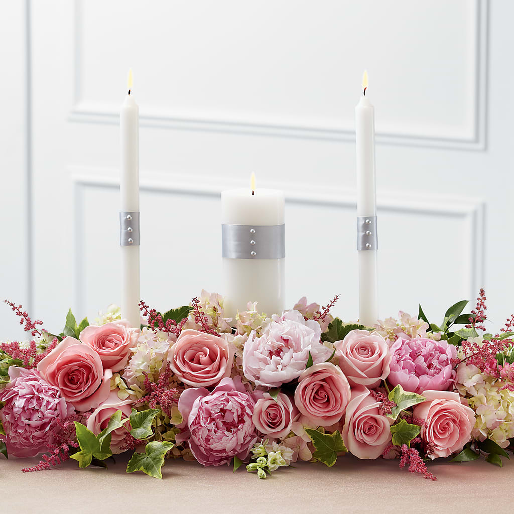Worldwide Romance Unity Candle Arrangement – Blossom And Brew Co, Menasha WI