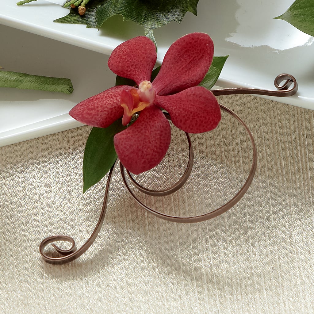 Red Mokara Boutonniere – Blossom And Brew Co, Menasha WI