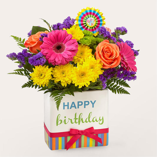 Birthday Brights Bouquet –  Blossom And Brew Co, Menasha WI
