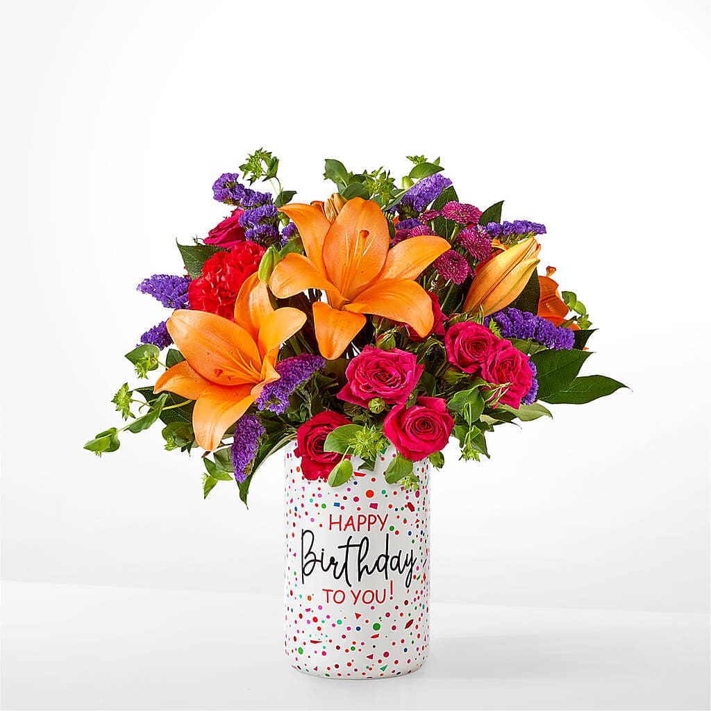 Birthday Palooza Bouquet –  Blossom And Brew Co, Menasha WI