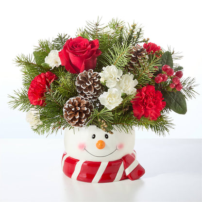 Jolly Snowman Bouquet –  Blossom And Brew Co, Menasha WI