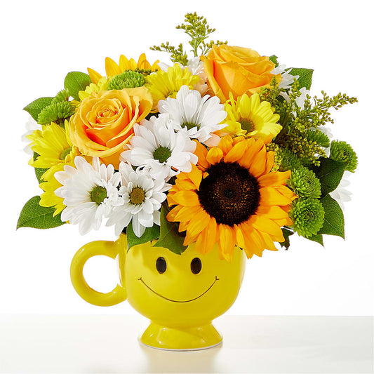 Be Happy Bouquet –  Blossom And Brew Co, Menasha WI