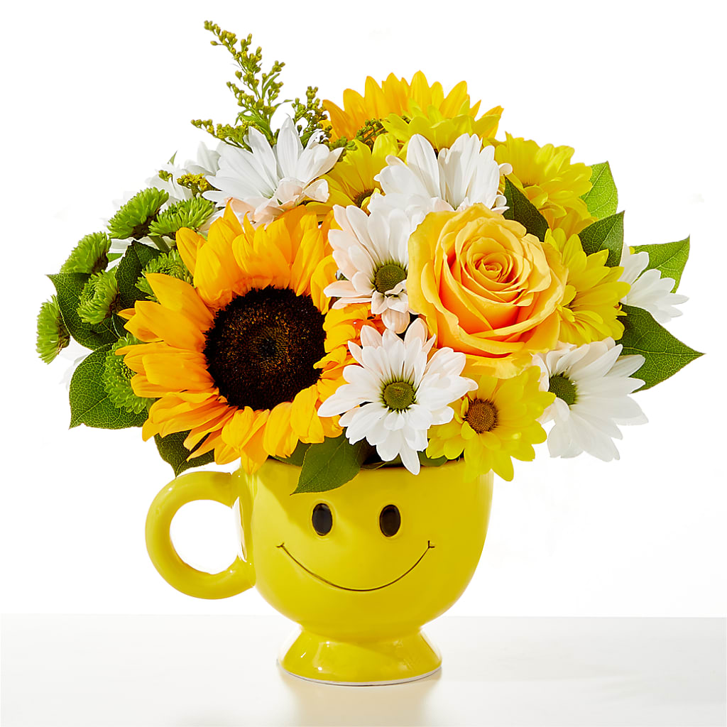 Be Happy Bouquet –  Blossom And Brew Co, Menasha WI