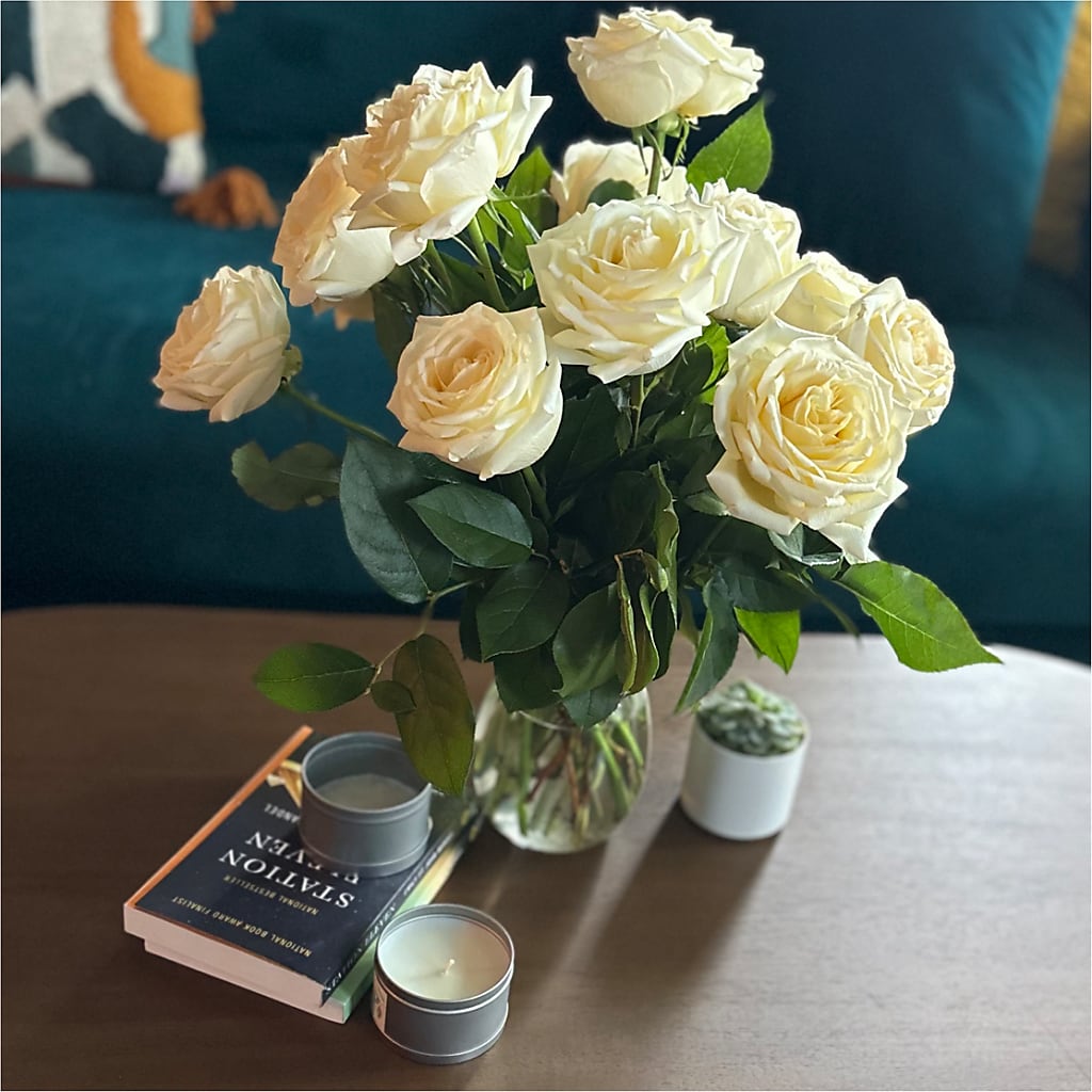 Long Stem Yellow Rose Bouquet –  Blossom And Brew Co, Menasha WI