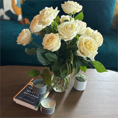 Long Stem Yellow Rose Bouquet –  Blossom And Brew Co, Menasha WI
