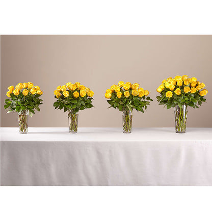 Long Stem Yellow Rose Bouquet –  Blossom And Brew Co, Menasha WI