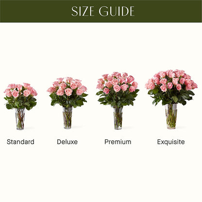 Long Stem Pink Rose Bouquet –  Blossom And Brew Co, Menasha WI