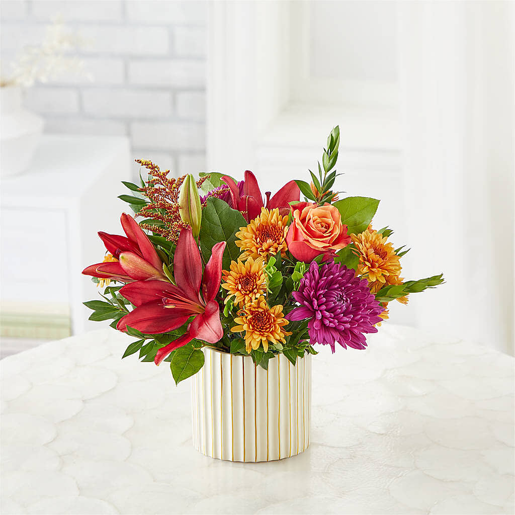 Burgundy Landscape Bouquet –  Blossom And Brew Co, Menasha WI