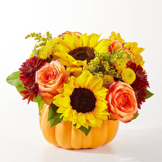 Golden Gourd Pumpkin Bouquet –  Blossom And Brew Co, Menasha WI