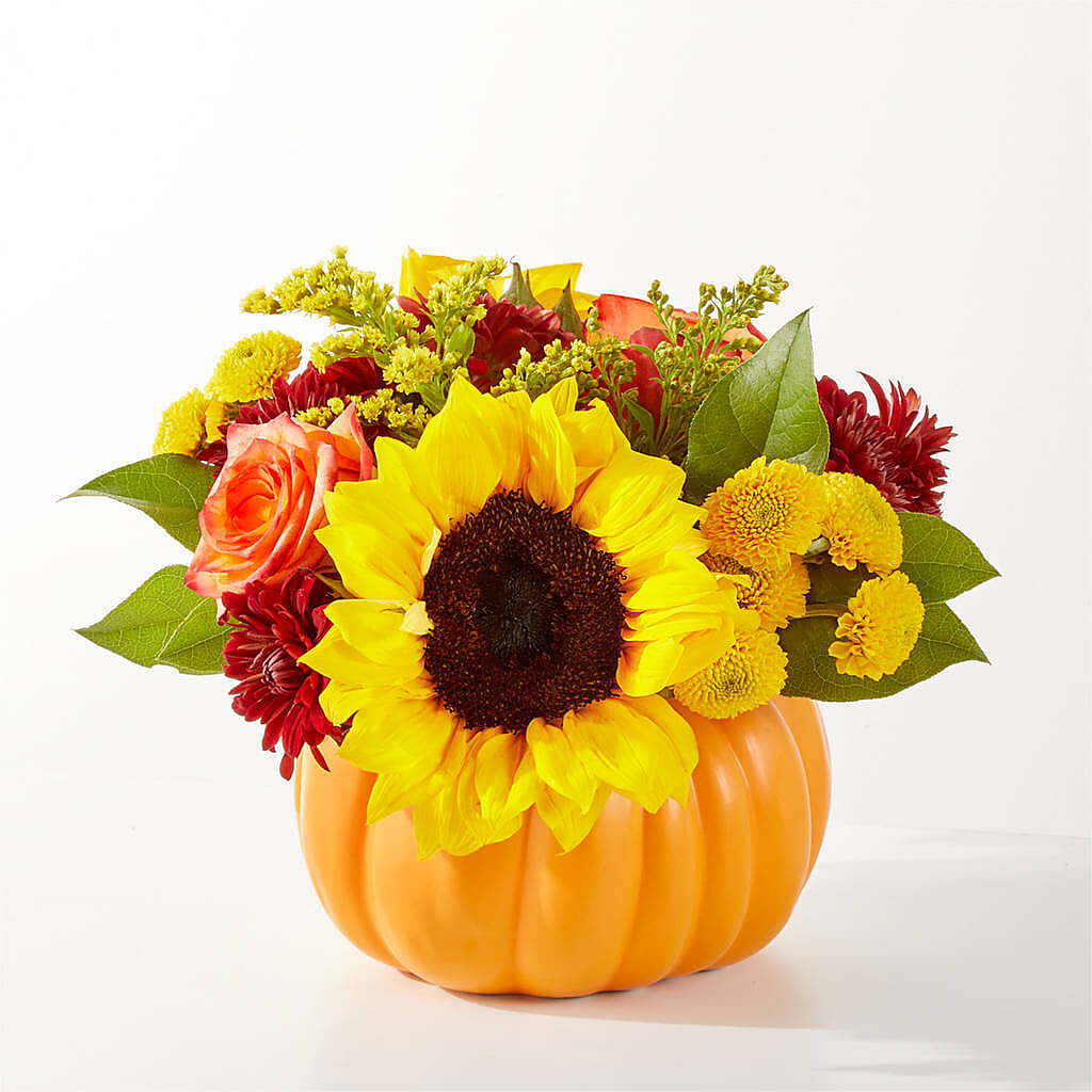Golden Gourd Pumpkin Bouquet –  Blossom And Brew Co, Menasha WI