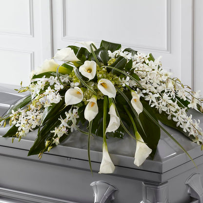Angel Wings Casket Spray –  Blossom And Brew Co, Menasha WI