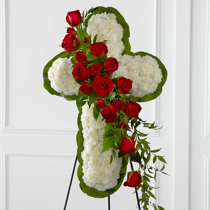 Floral Cross Easel –  Blossom And Brew Co, Menasha WI