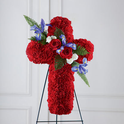 Faithful Hero Floral Cross –  Blossom And Brew Co, Menasha WI
