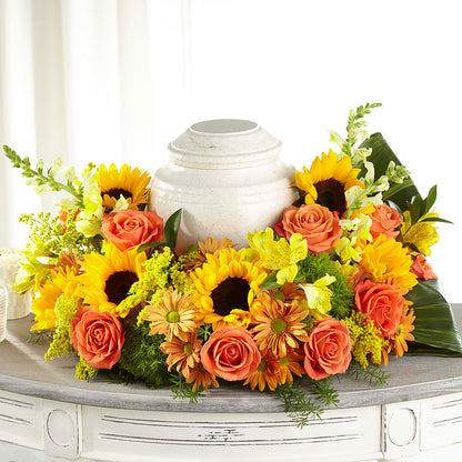 Faithful Sunflower Cremation Adornment –  Blossom And Brew Co, Menasha WI