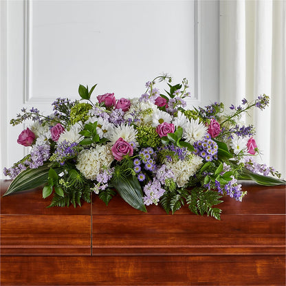 Meadows of Serenity Casket Spray –  Blossom And Brew Co, Menasha WI