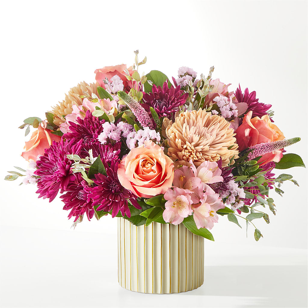 Berry Cobbler Bouquet with Ivory Vase –  Blossom And Brew Co, Menasha WI