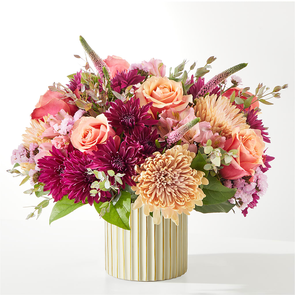 Berry Cobbler Bouquet with Ivory Vase –  Blossom And Brew Co, Menasha WI
