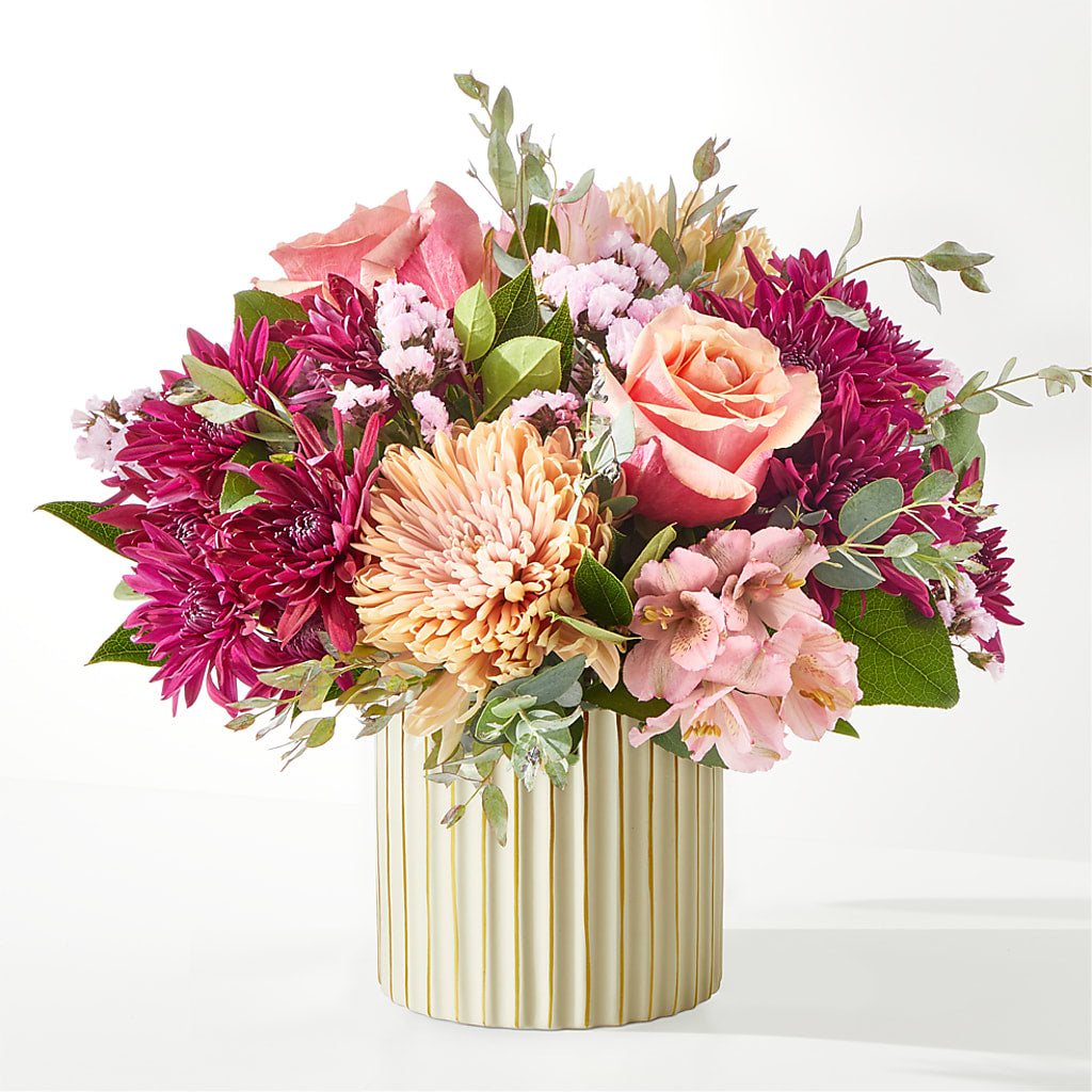 Berry Cobbler Bouquet with Ivory Vase –  Blossom And Brew Co, Menasha WI