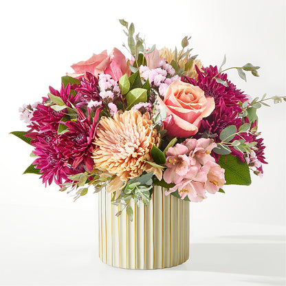 Berry Cobbler Bouquet with Ivory Vase –  Blossom And Brew Co, Menasha WI