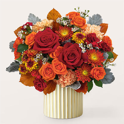 Merlot Bouquet with Ivory Vase –  Blossom And Brew Co, Menasha WI