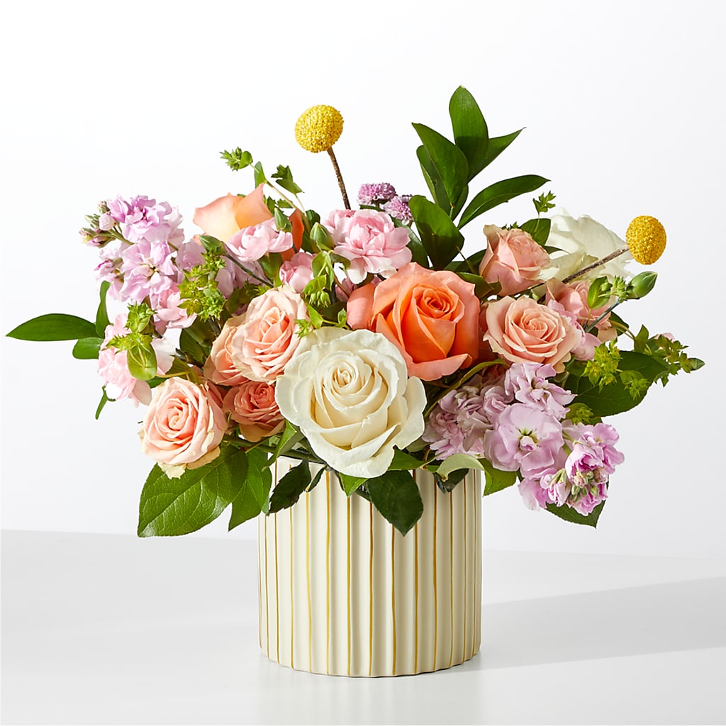 French Market Bouquet with Ivory Vase –  Blossom And Brew Co, Menasha WI