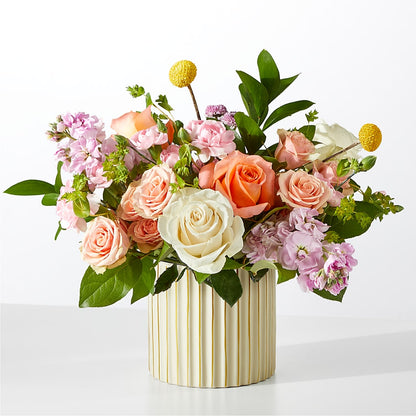 French Market Bouquet with Ivory Vase –  Blossom And Brew Co, Menasha WI