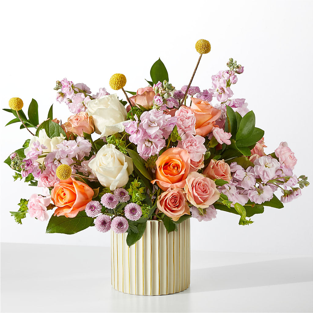 French Market Bouquet with Ivory Vase –  Blossom And Brew Co, Menasha WI